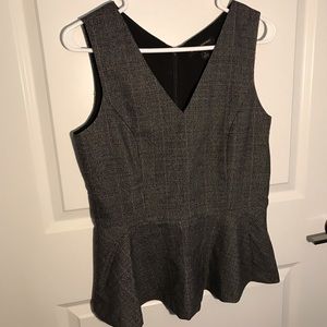 Banana Republic V-neck Peplum Sleeveless Top